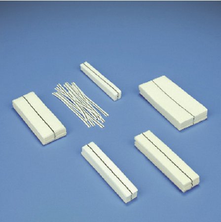DeRoyal Surgical Neuro Sponge X-Ray Detectable Rayon 1/2 X 6 Inch 10 Count Pack Sterile - Case of 20 - 30-301-CS