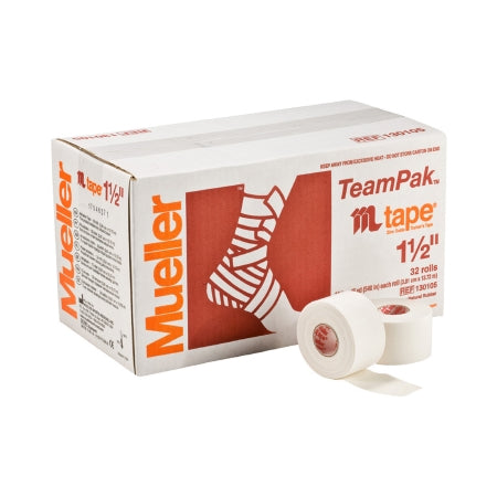 Mueller Sports Medicine Athletic Tape Mueller® Mtape White 1-1/2 Inch X 15 Yard Cotton / Zinc Oxide NonSterile - Roll of 1 - 130105-RL