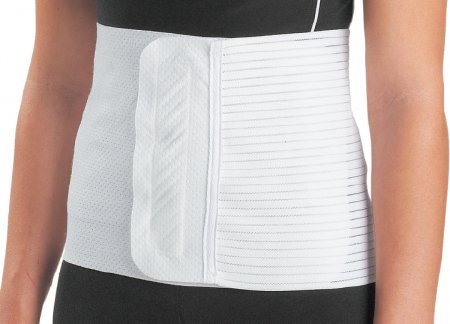 DJO Abdominal Binder ProCare® Small / Medium Hook and Loop Closure 20 to 42 Inch Waist Circumference 9 Inch Height Adult - Each - 79-89364-EA