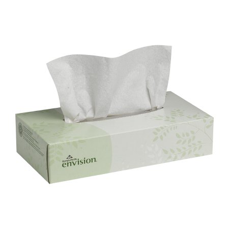 Georgia Pacific Envision® Facial Tissue White 8 X 8-3/10 Inch 100 Count - Case of 30 - 47410-CS