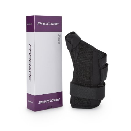 DJO Wrist Brace with Abducted Thumb ProCare® ComfortFORM™ Aluminum / Foam / Spandex / Plastic Left Hand Black Medium - Each - 79-87315-EA