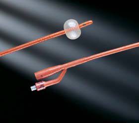 Bard Foley Catheter Bardex® I.C. 2-Way Standard Tip 5 cc Balloon 16 Fr. Red Rubber - Case of 12 - 0196SI16-CS