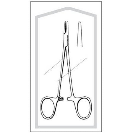 Sklar Needle Holder Econo™ 5 Inch Length Straight Smooth Tip Finger Ring Handle - Case of 25 - 96-2587-CS