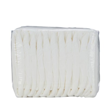 Cardinal Unisex Adult Incontinence Brief Simplicity™ Medium Disposable Moderate Absorbency - Bag of 12 - 60043A-BG