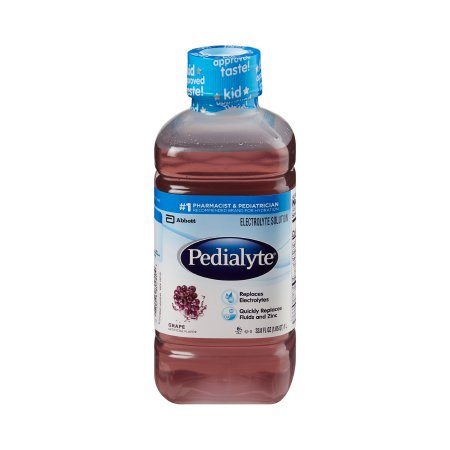 Abbott Nutrition Oral Electrolyte Solution Pedialyte® Classic Grape Flavor 33.8 oz. Electrolyte - Each - 00240-EA