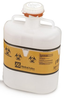 Medegen Medical Products LLC Sharps Container Sharps® Translucent Base 10 H X 5 W X 4 D Inch Vertical Entry 0.5 Gallon - Case of 20 - 195-CS