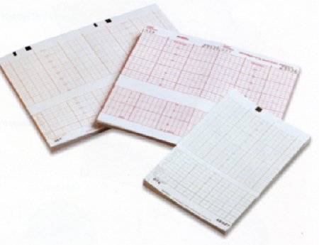 Cardinal Fetal Diagnostic Monitor Recording Paper Medi-Trace® Thermal Paper 150 mm X 14.94 Meter Z-Fold Green Grid - Case of 40 - 30791761-CS