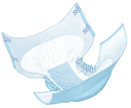 Cardinal Unisex Youth Incontinence Brief Wings™ Plus Small Disposable Heavy Absorbency - Case of 96 - 60031-CS