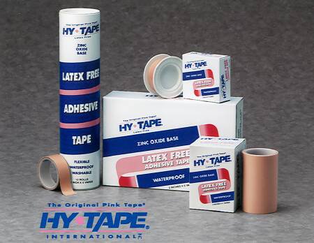 Hy-Tape International Waterproof Medical Tape Hy-Tape® Pink 1 Inch X 5 Yard Zinc Oxide Adhesive Zinc Oxide NonSterile - CT/12 - 110LF-CT