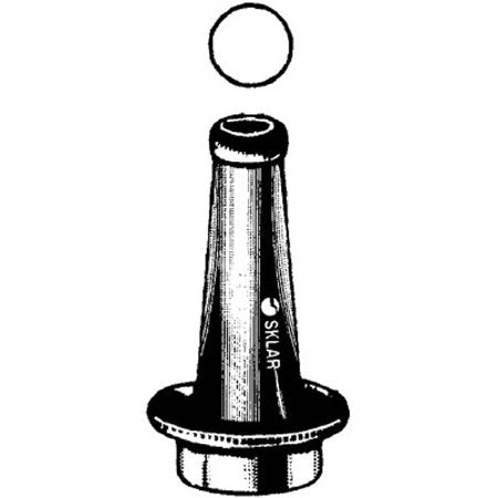 Sklar Ear Speculum Tip Round Tip Size Medium Chrome Plated Reusable - Each - 67-6204-EA