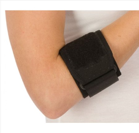 DJO Elbow Support PROCARE® One Size Fits Most Contact Closure Tennis Black - Pack of 6 - 79-81031-PK