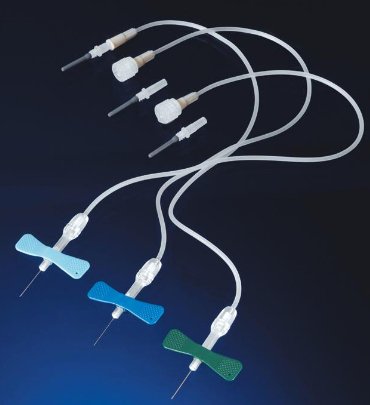 Nipro Medical Huber Infusion Set Nipro™ 21 Gauge 3/4 Inch 12 Inch Tubing Without Port - Case of 1000 - PR+21G19-CS