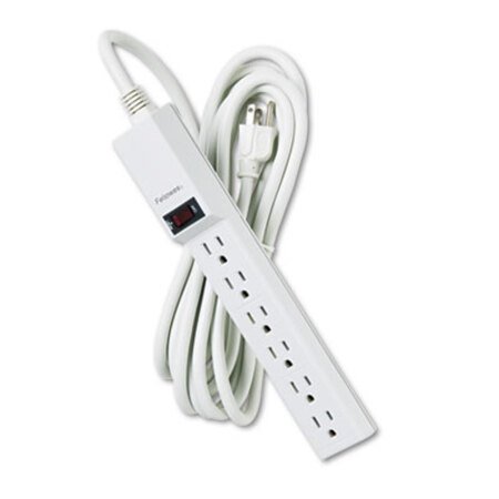 Fellowes® Power Strip, 6 Outlets, 15 ft Cord, Platinum - Each - FEL-99026-EA