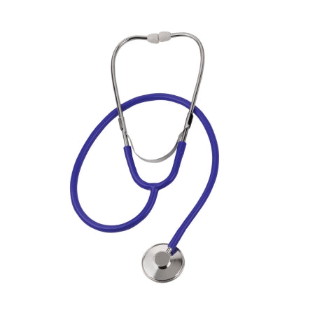 Mabis Healthcare Classic Stethoscope Mabis® Blue 1-Tube 22 Inch Tube Single Head Chestpiece - Each - 10-428-010-EA