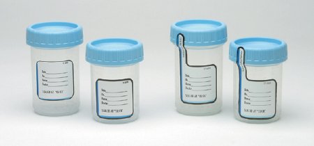 Medegen Medical Products LLC Specimen Container for Pneumatic Tube Systems ClikSeal™ 120 mL (4 oz.) Screw Cap Sterile Inside Only - Case of 300 - 01063-CS