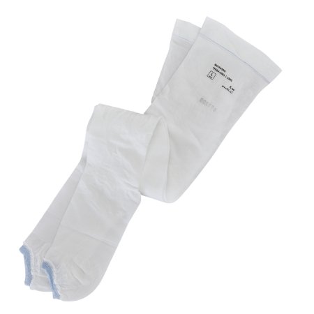 McKesson Anti-embolism Stocking McKesson Thigh High Large / Long White Inspection Toe - Pair - 84-43-PR