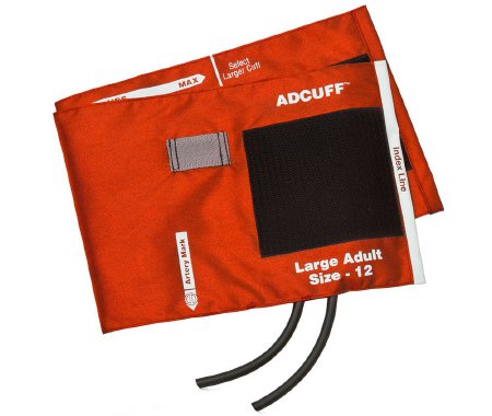 American Diagnostic Corp Reusable Blood Pressure Cuff Adcuff™ 34 to 50 cm Arm Nylon Cuff Large Adult Cuff - Each - 845-12XOR-2-EA