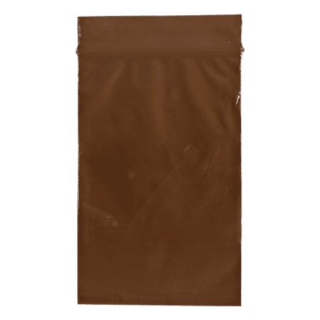 RD Plastics Company Reclosable Bag 2-1/2 X 9 Inch Plastic Amber Zipper Closure - Pack of 100 - Q200-PK