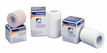 BSN Medical Elastic Adhesive Bandage Tensoplast® 1 Inch X 5 Yard No Closure Tan NonSterile Medium Compression - Case of 32 - 04410001-CS