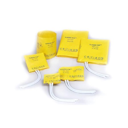 GE Healthcare Single Patient Use Blood Pressure Cuff Classic-Cuf® 23 to 33 cm Limb Vinyl Cuff Adult Cuff - Box of 20 - 2602-BX