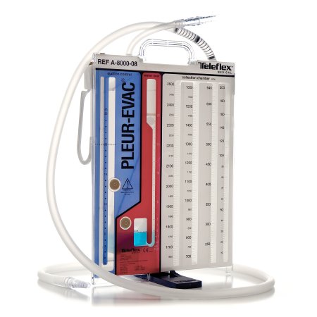 Teleflex Medical Chest Drain System Pleur-evac® A - 8000 2850 mL - Case of 6 - A-8000-08LF-CS