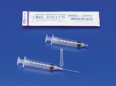 Cardinal Hypodermic Needle Monoject™ SoftPack 1-1/2 Inch Length 19 Gauge Thin Wall Without Safety - Case of 1000 - 1188819112-CS