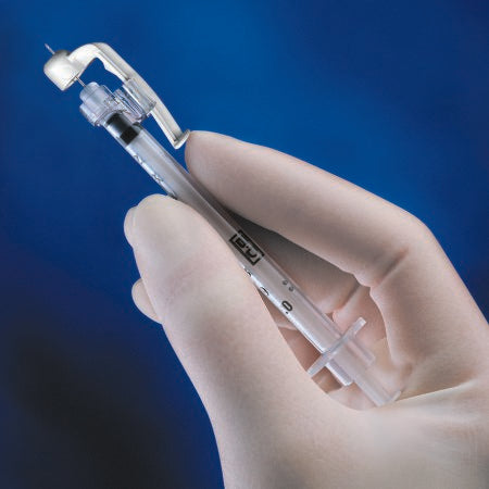BD Safety Allergy Tray SafetyGlide™ 1 mL 3/8 Inch 26 Gauge Sliding Safety Needle Regular Wall - Case of 1000 - 305951-CS
