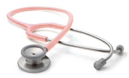 American Diagnostic Corp Classic Stethoscope Adscope® 603 Pink 1-Tube 22 Inch Tube Double Sided Chestpiece - Each - 603P-EA