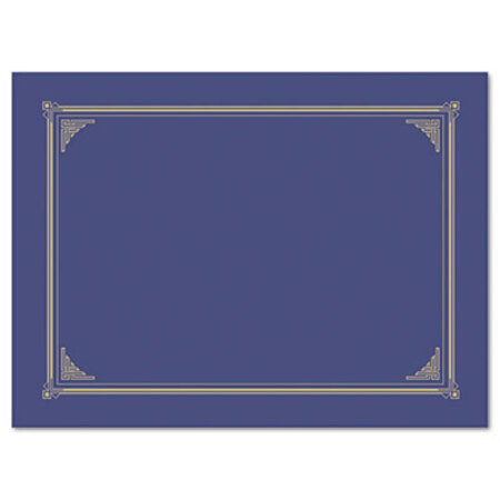 Geographics® Certificate/Document Cover, 12.5 x 9.75, Metallic Blue, 6/Pack - Pack of 1 - GEO-47401-PK
