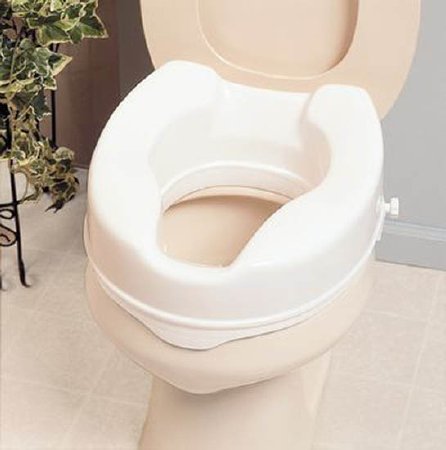 Patterson Medical Supply Raised Toilet Seat Savanah™ 6 Inch Height White 420 lbs. Weight Capacity - Each - AA2116-EA