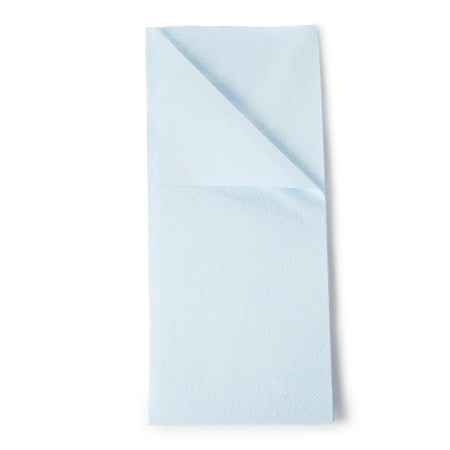 Tidi Products Stretcher Sheet Tidi® Everyday Flat Sheet 40 X 90 Inch Blue Tissue / Poly Disposable - Case of 50 - 980929-CS