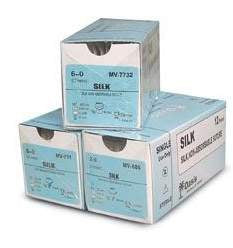 Covidien Nonabsorbable Suture without Needle Sofsilk™ Silk Braided Size 3-0 - Box of 36 - S-184-BX