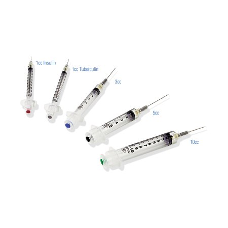 Retractable Technologies Safety Hypodermic Syringe with Needle VanishPoint® 10 mL 1-1/2 Inch 21 Gauge Retractable Safety Needle Regular Wall - Each - 11061-EA