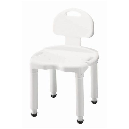 Apex-Carex Healthcare Bath Bench Carex® Without Arms Plastic Frame With Backrest 21 Inch Seat Width 400 lbs. Weight Capacity - Each - FGB671C0 0000-EA