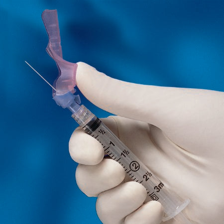 BD Safety Hypodermic Needle Eclipse™ 1 Inch Length 25 Gauge Thin Wall Hinged Safety Needle - Case of 1200 - 305761-CS