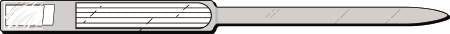 Precision Dynamics Identification Wristband Soft-Lock® Colorguard® Write On Band Adhesive Closure Without Legend - Box of 250 - 651-10-PDJ-BX