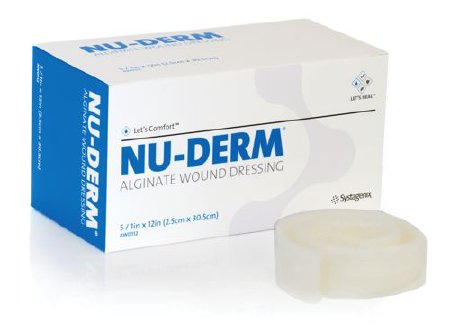 3M Systagenix/KCI Alginate Dressing Nu-Derm® 1 X 12 Inch Rope - Each - AWD112-EA