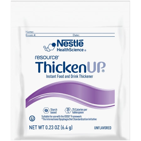 Nestle Healthcare Nutrition Food and Beverage Thickener Resource® Thickenup® 6.4 Gram Individual Packet Unflavored Powder IDDSI Level 0 Thin - Each - 10043900225408-EA