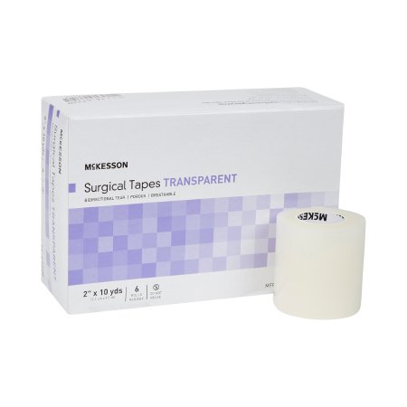 McKesson Medical Tape McKesson Transparent 2 Inch X 10 Yard Plastic NonSterile - Box of 6 - 16-47220-BX