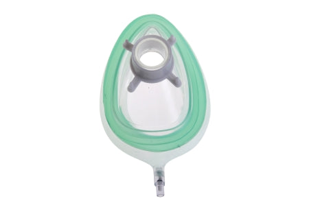 Medline Anesthesia Mask Elongated Style Adult Size 5 Hook Ring - Case of 20 - DYNJAAMASK5-CS