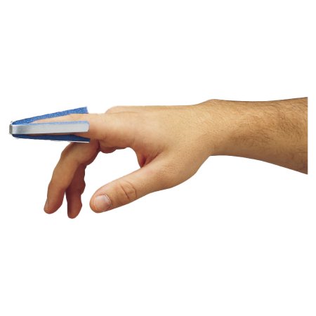 DeRoyal Finger Splint DeRoyal® Adult Large Bendable Prong Closure Left or Right Hand Silver - Case of 12 - 9112-03-CS