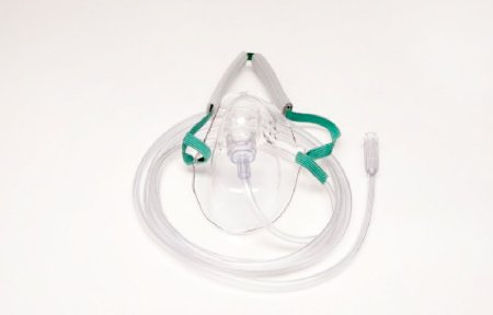 Sun Med Aerosol Mask I-Guard Elongated Style Adult One Size Fits Most Adjustable Head Strap - Case of 50 - 8107V-0-50-CS