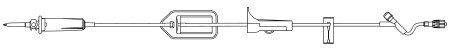 B. Braun Primary IV Administration Set FilterFlow® Gravity 1 Port 15 Drops / mL Drip Rate 0.2 Micron Filter 91 Inch Tubing Solution - Case of 50 - 352424-CS
