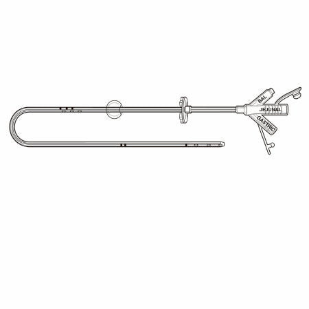 Avanos Medical Sales LLC Transgastric-Jejunal Feeding Tube MIC 16 Fr. 45 cm Tube Silicone Sterile - Each - 0250-16-EA