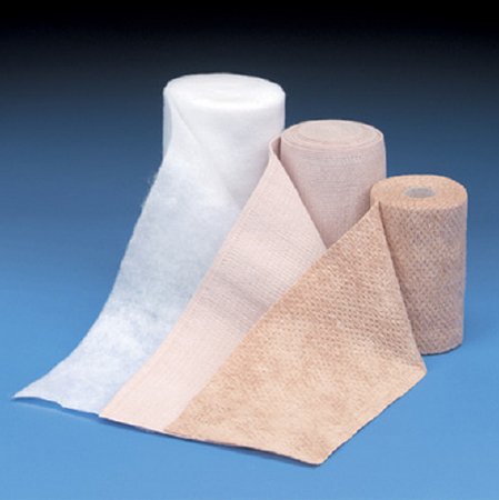 DeRoyal 3 Layer Compression Bandage System DeWrap™ Multiple Sizes Tape Closure Tan / White NonSterile 30 to 40 mmHg - Each - 46-333-EA