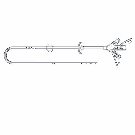 Avanos Medical Sales LLC Transgastric-Jejunal Feeding Tube MIC 16 Fr. 30 cm Tube Silicone Sterile - Each - 0250-16-30-EA