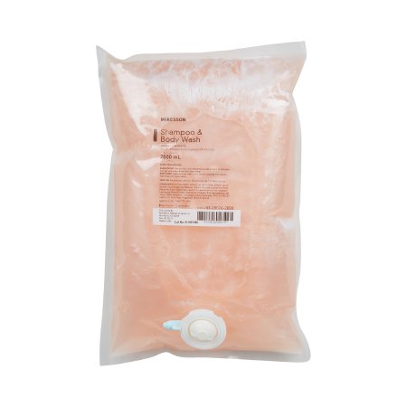 McKesson Shampoo and Body Wash McKesson 2,000 mL Dispenser Refill Bag Apricot Scent - Case of 4 - 53-28026-2000-CS