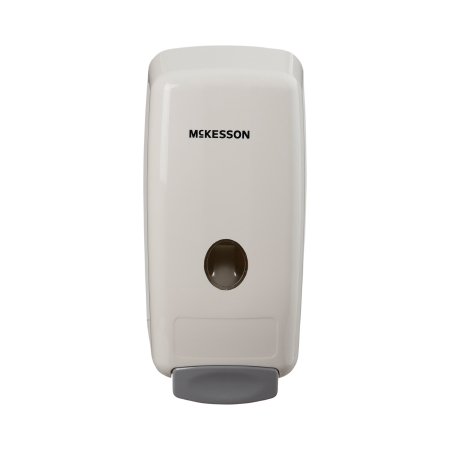 McKesson Soap Dispenser McKesson White Plastic Manual Push 1000 mL Wall Mount - Each - 53-1000-EA