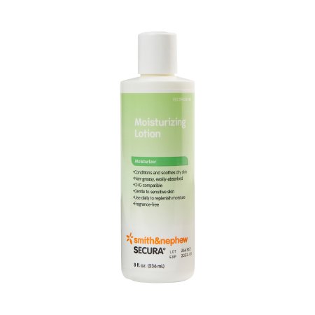 Smith & Nephew Hand and Body Moisturizer Secura™ 8 oz. Bottle Unscented Lotion - Case of 24 - 59433400-CS