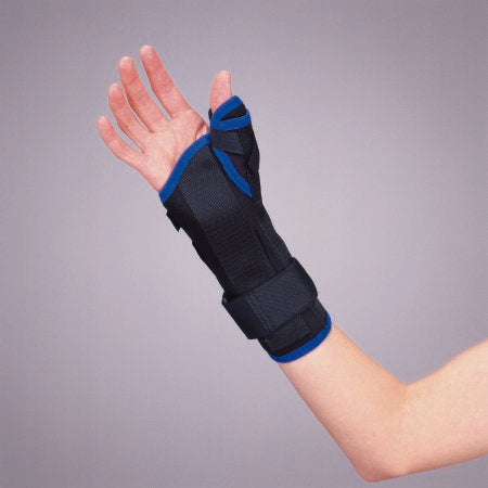 DeRoyal Wrist / Thumb Brace Premium Low Profile Tietex Right Hand Black 2X-Large - Each - 350XXLR-EA